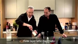 aerolatte  milk frother makes three layer caffè latte macchiato [upl. by Swigart823]