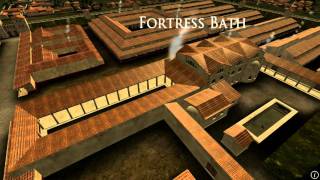 Animation of ancient Roman Fort in Caerleon Wales [upl. by Retsevlys]