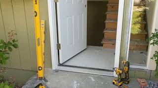 Jeld Wen Front Door Installation  Really crappy products and craftsmanship PART 1 [upl. by Allin184]