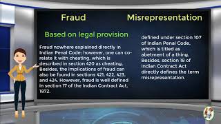 What is Difference Between Fraud amp Misrepresentation [upl. by Narret106]