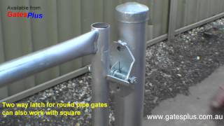 Gate Latch 2 way for round pipe and square [upl. by Donna]