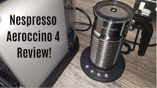 Nespresso Aeroccino 4 Milk Frother Review  Worth upgrading from the Aeroccino 3 [upl. by Anirtak]