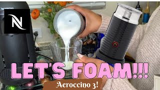 How To Foam Milk With Aeroccino 3 Make Coffee With Foam Tips amp Tricks  Easy Foamed Latte Recipe [upl. by Issej]