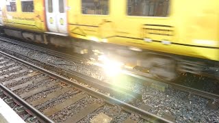 Merseyrail 507 009 making arcs at Birkdale station [upl. by Dev]