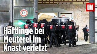 Gefängnismeuterei Polizei stürmt Knast in Thüringen  JVA Untermaßfeld [upl. by Kennan]